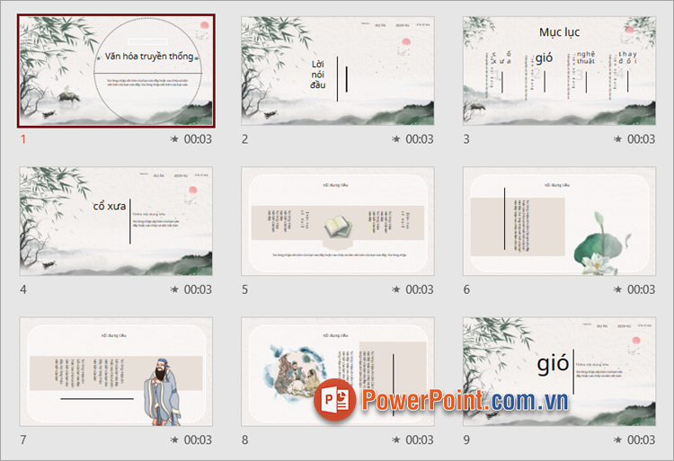 Mẫu PowerPoint về văn hóa Việt Nam