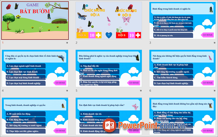 Bài thuyết trình bằng PowerPoint chủ đề trò chơi hay