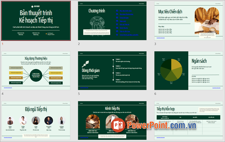 Bài thuyết trình bằng PowerPoint hay về kế hoạch tiếp thị