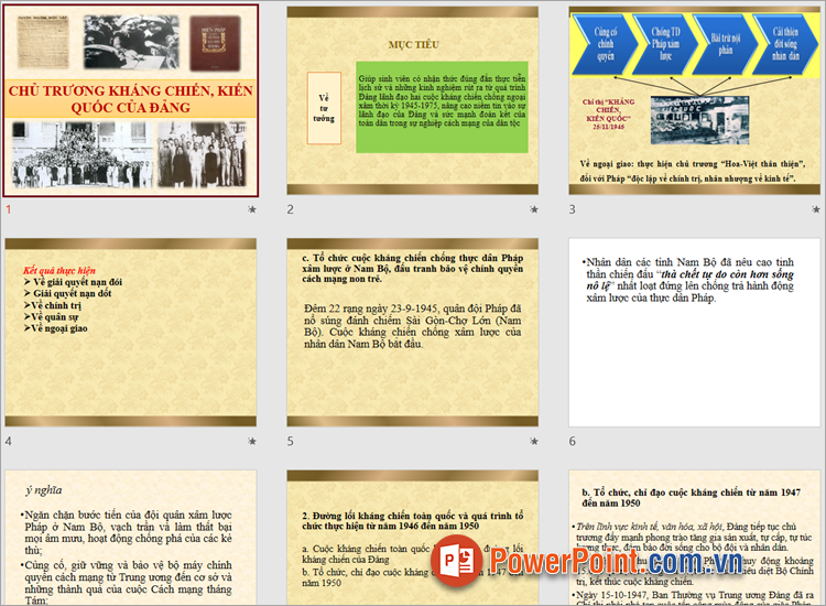 Bài thuyết trình bằng PowerPoint hay về lịch sử