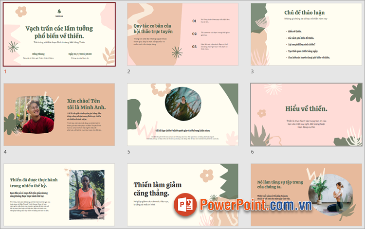 Bài thuyết trình bằng PowerPoint hay về thiền