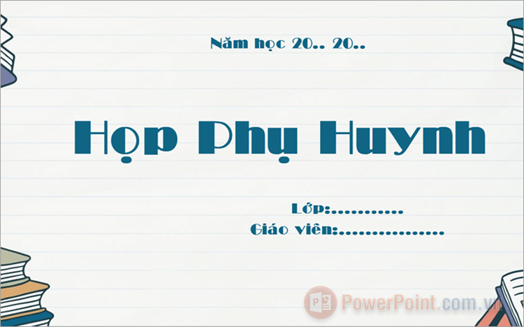 Hình nền PowerPoint họp phụ huynh