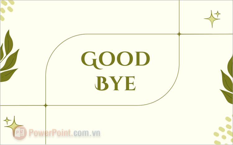 Hình nền PowerPoint tạm biệt