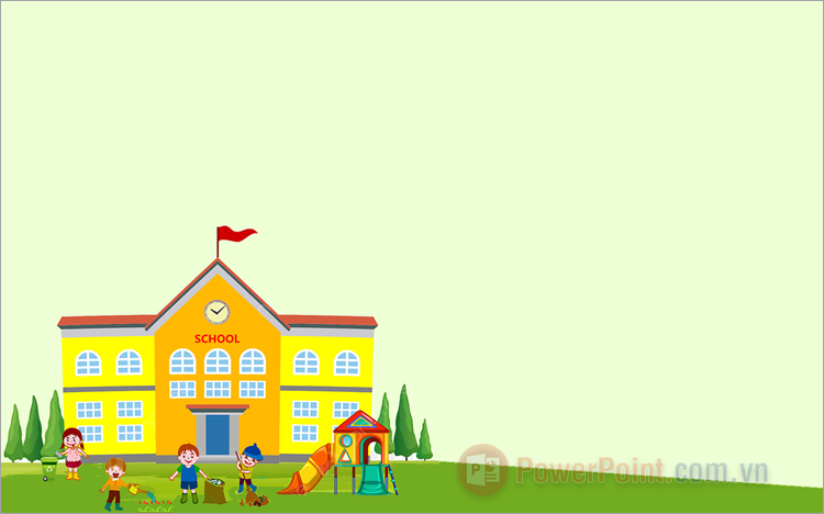 Hình nền PowerPoint trường học