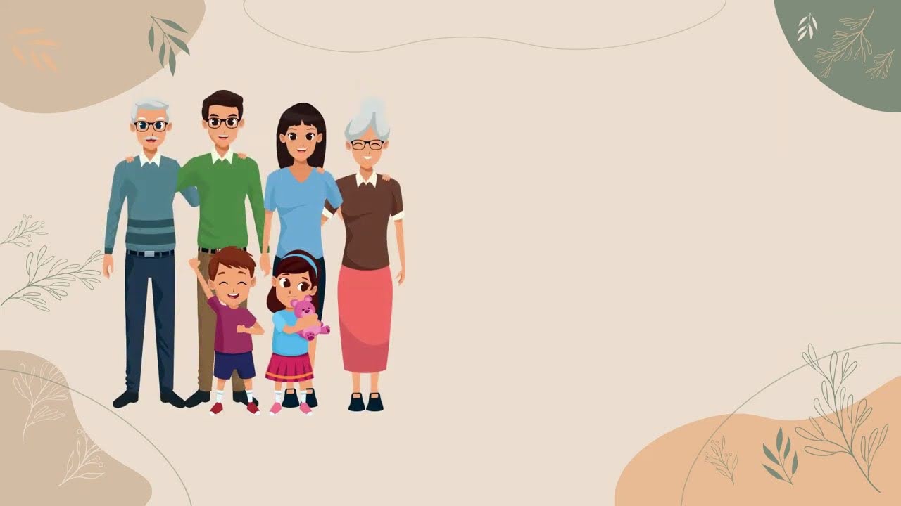 Hình nền PowerPoint về gia đình hoạt hình Hình nền PowerPoint về gia đình hoạt hình