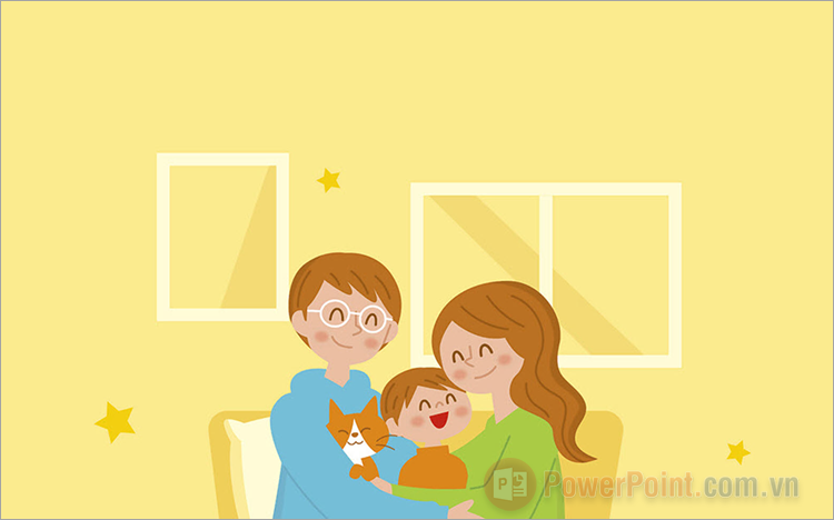 Hình nền PowerPoint về gia đình