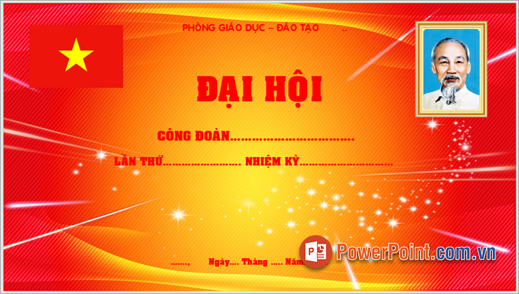 Mẫu maket hội nghị PowerPoint đẹp