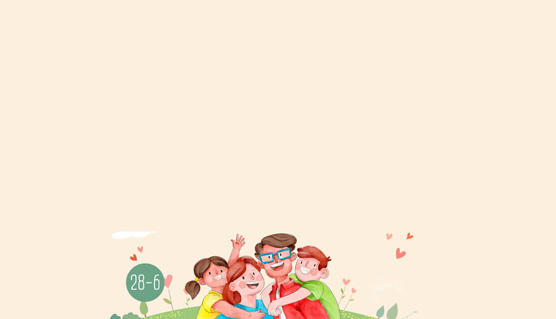 Nền PowerPoint về gia đình dễ thương Nền PowerPoint về gia đình dễ thương