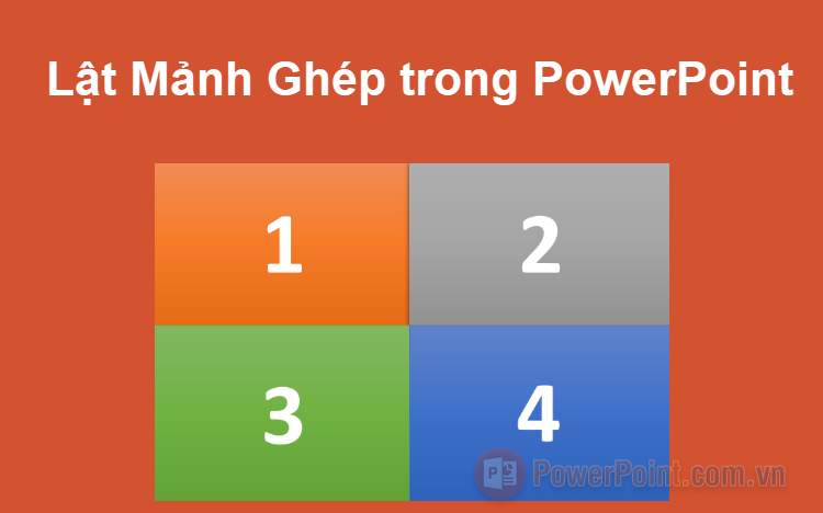 Tổng hợp trò chơi lật mảnh ghép trong PowerPoint