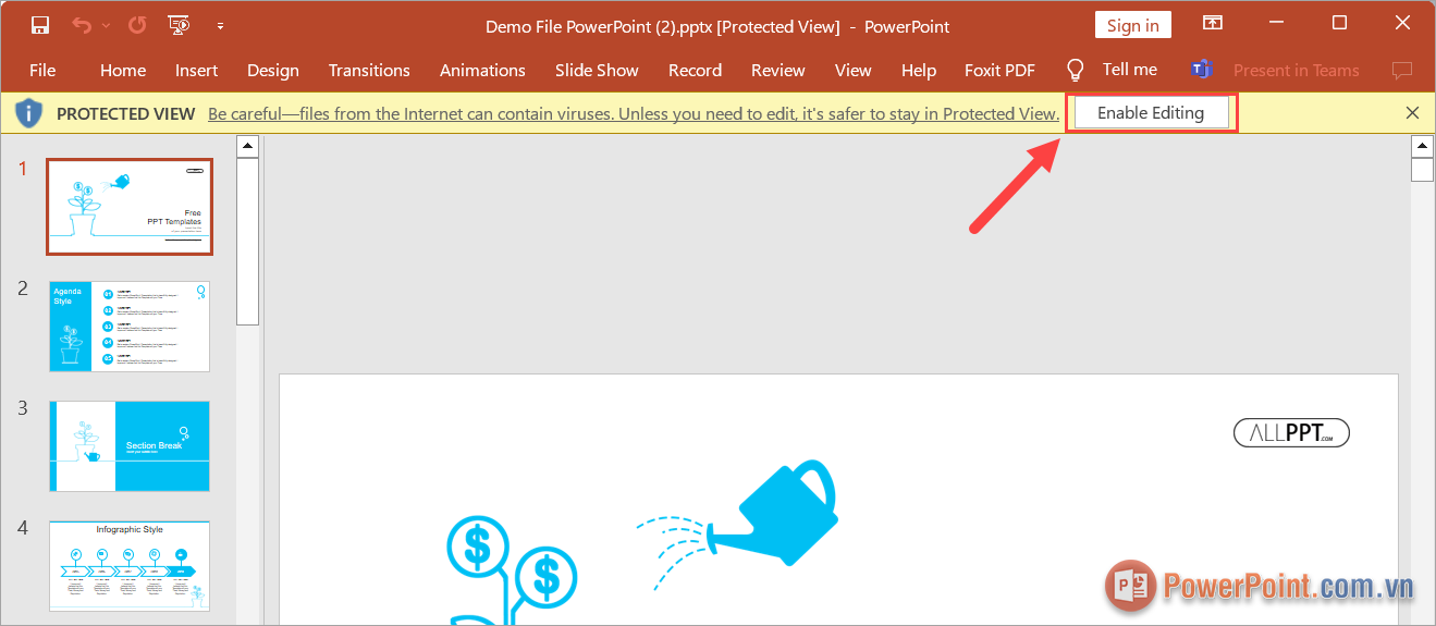 Cách sửa lỗi PowerPoint không chỉnh sửa được do bị khóa bảo vệ