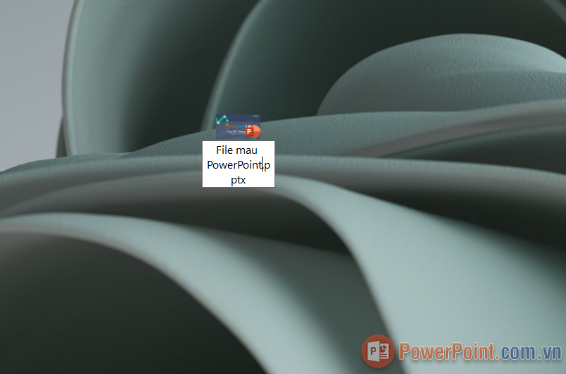 Tiến hành đổi tên file PowerPoint và nhấn Enter để lưu lại