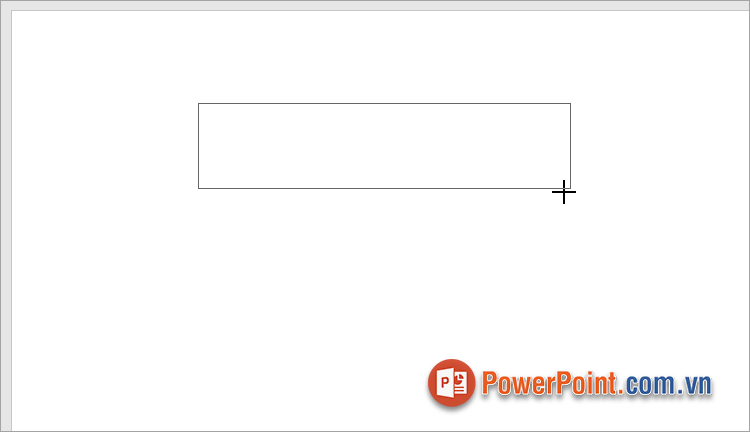 Bạn muốn thêm text box trên slide, tiếp theo bạn nhấn và kéo chuột để vẽ