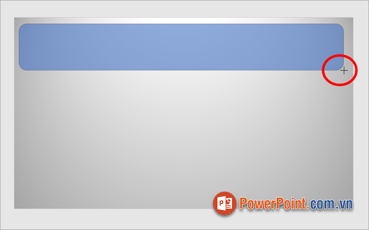 Con trỏ chuột xuất hiện biểu tượng dấu + bạn vẽ hình chữ chữ nhật