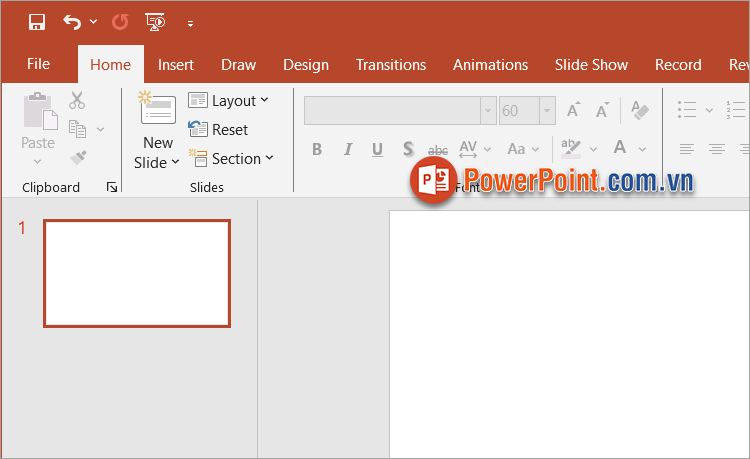 Mở file PowerPoint, chọn đến slide cần chèn file vào Mở file PowerPoint, chọn đến slide cần chèn file vào