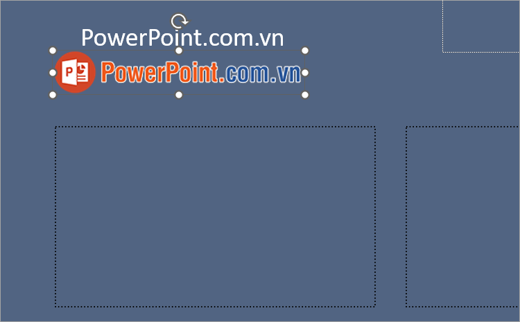 Sau đó thêm hình ảnh vào trang PowerPoint