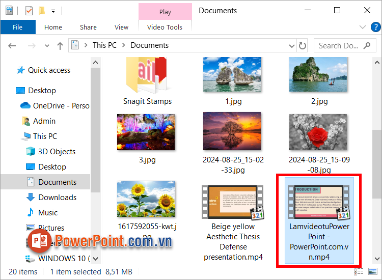 Thực hiện cách làm video từ PowerPoint nhanh chóng