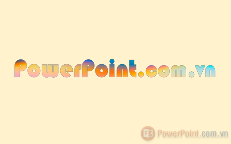 Cách chèn ảnh vào chữ, lồng ảnh vào chữ trong PowerPoint