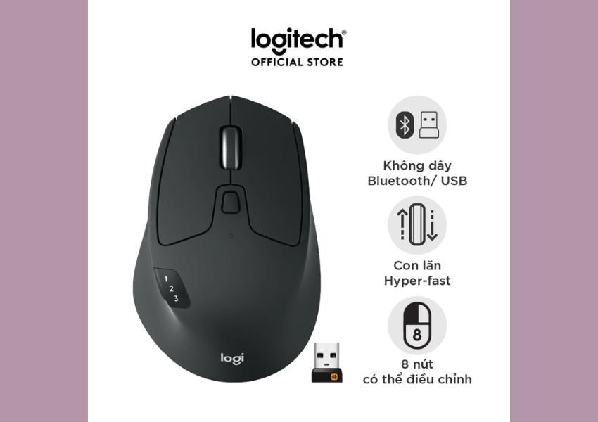 Chuột Không Dây Đa Thiết Bị LOGITECH M720 Bluetooth