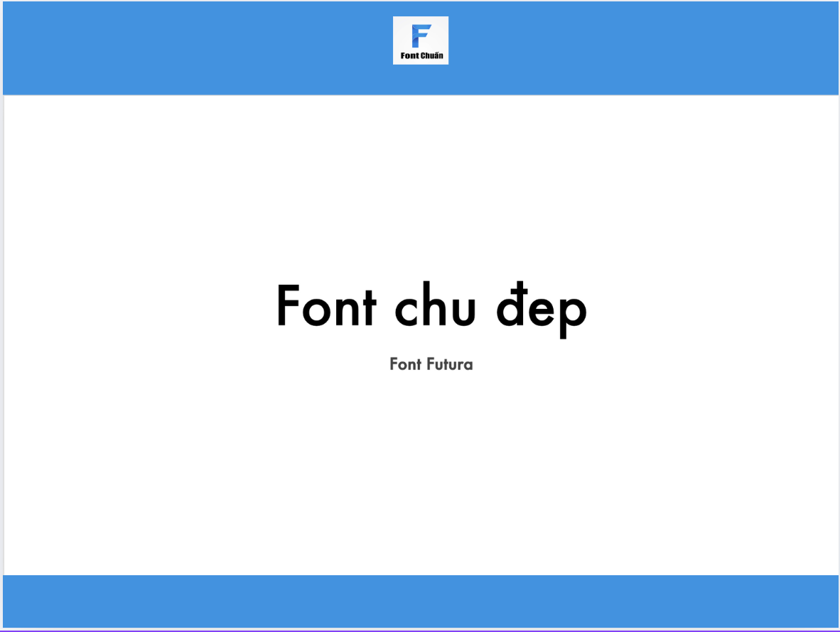 Font chữ hiện đại, tối giản, hình học