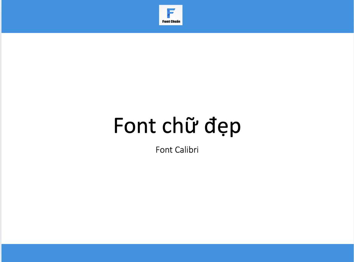 Font thanh lịch và hiện đại