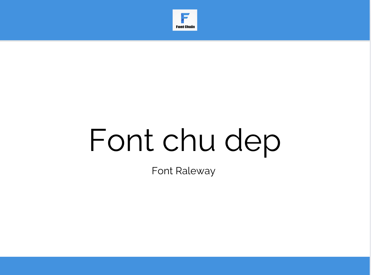 Font với các đường nét mảnh, gọn giúp slide trông thanh lịch