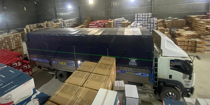 Kho hàng tại điện máy Phúc Khánh