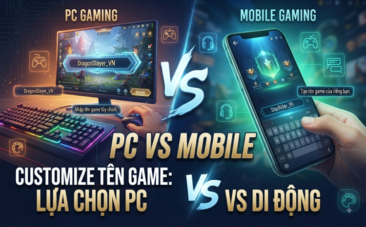 Customize tên game trên PC vs Mobile — Đâu là khác biệt?