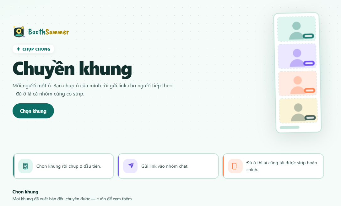 Chọn khung rồi chụp ô đầu tiên Chọn khung rồi chụp ô đầu tiên